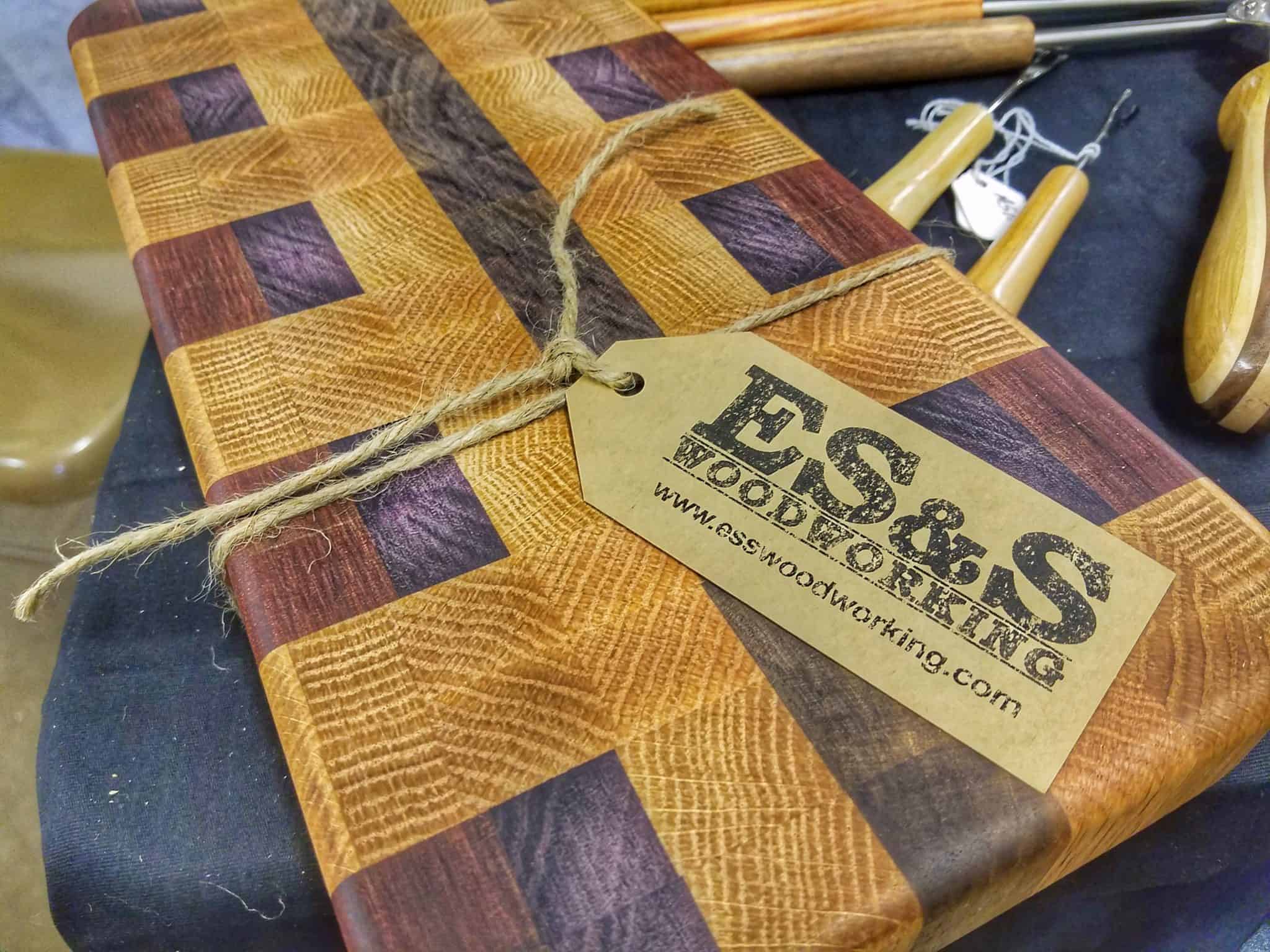 End grain with exotics for PA BBQ Fest