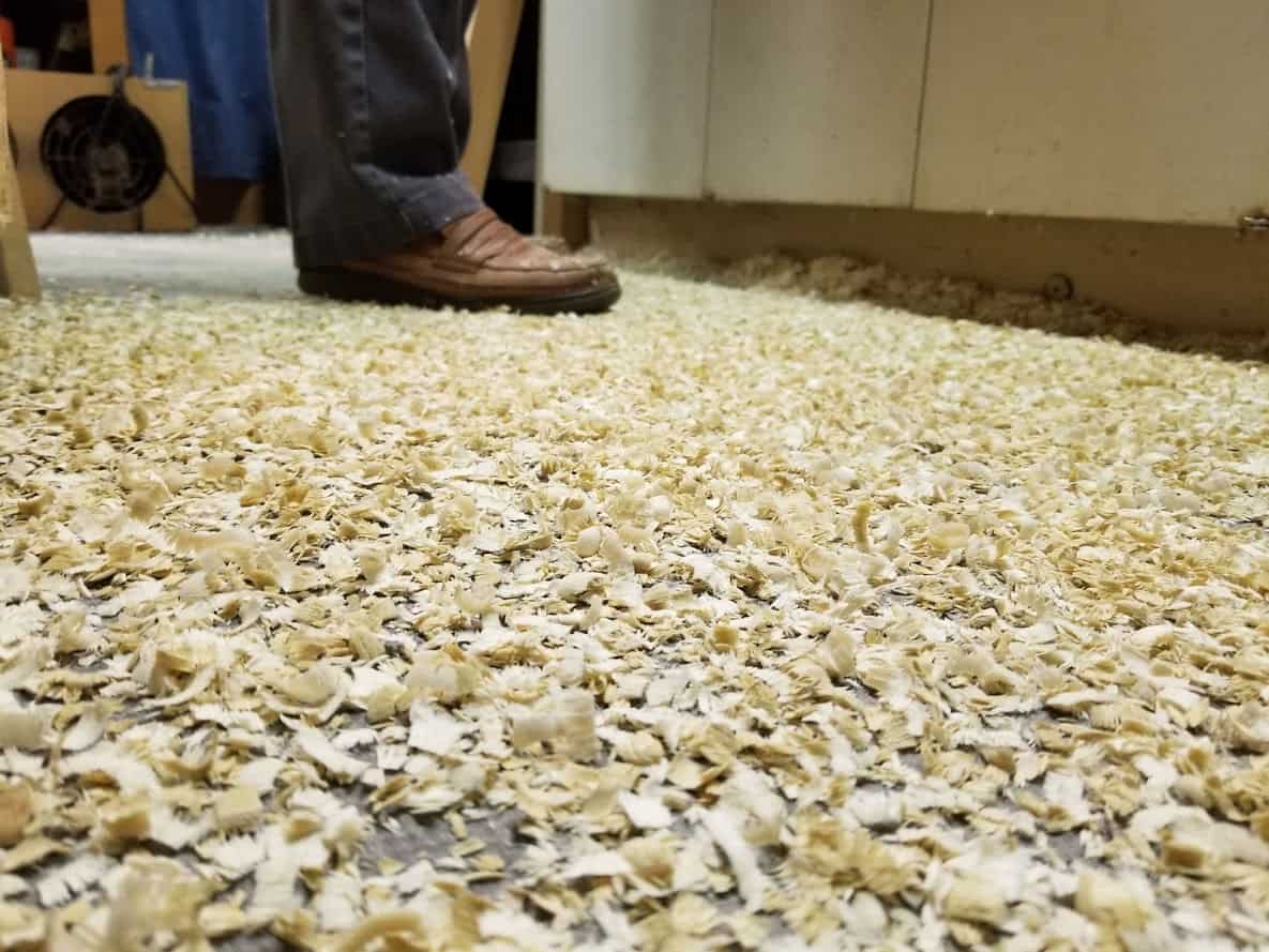 hardwood shavings