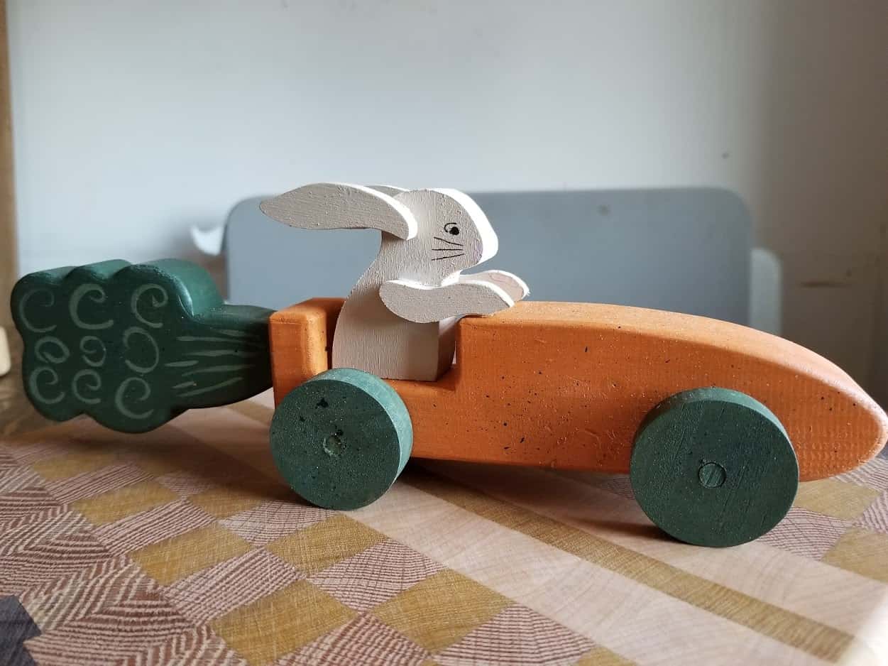 Easter carrot car