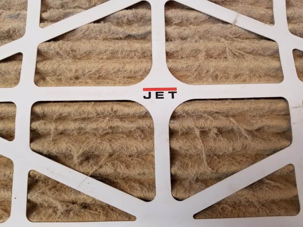 jet air filter dirty