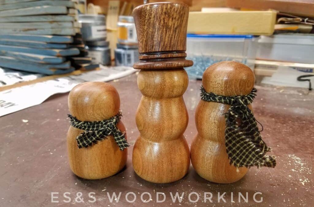 Lathe Turned Snowmen