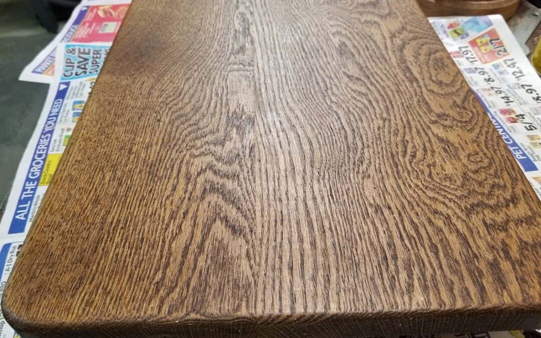 Red Oak and Dark Walnut