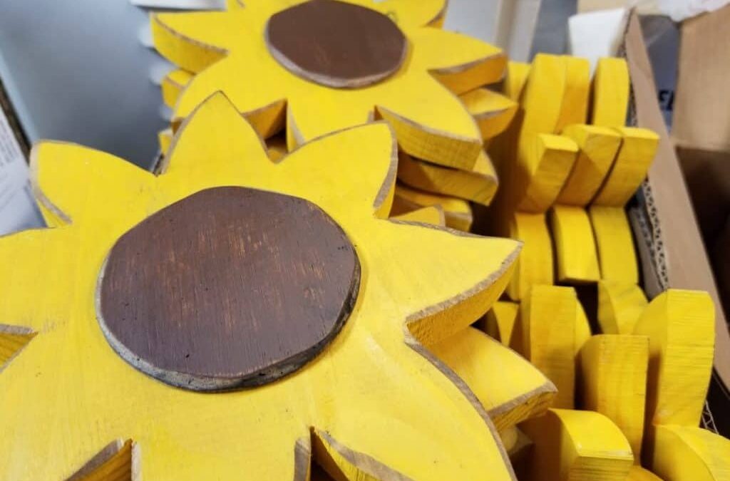 Sunflowers Are Overtaking ES&S Woodworking