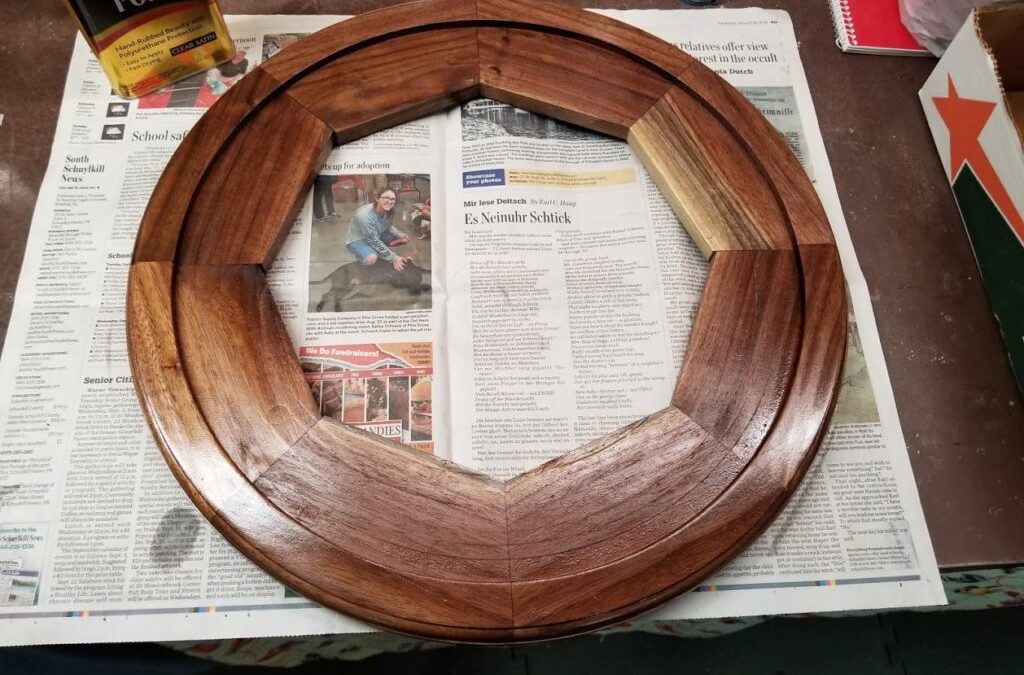 Walnut Mirror Frame Finds Its Home